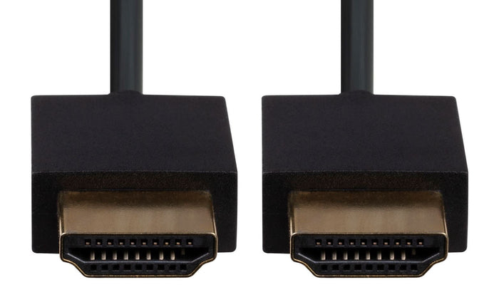 DYNAMIX 1M HDMI BLACK Nano High Speed With Ethernet Cable. Designed for UHD Display up to 4K2K@60Hz. Slimline Robust Cable. Supports CEC 2.0, 3D, & ARC. Supports Up to 32 Audio Channels. CDC-HDMI2BLK-1