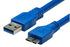 DYNAMIX 1m USB 3.0 Micro-B Male to USB-A Male Connector. Colour Blue CDC-U3MICB-1