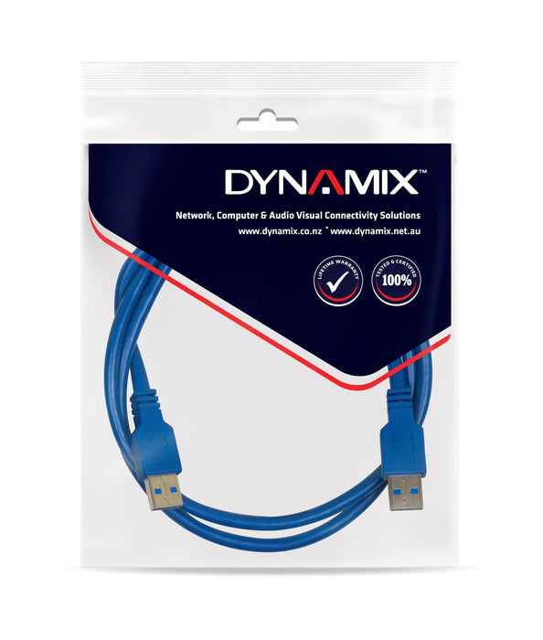 DYNAMIX 1m USB 3.0 USB-A Male to USB-A Male Cable. CDC-U3AA-1