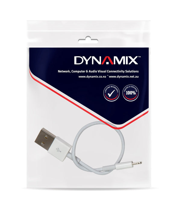 DYNAMIX 1m USB-A to Lightning Charge & Sync Cable. For Apple iPhone, iPad, iPad mini & iPods *Not MFI Certified* CDC-IP5-1