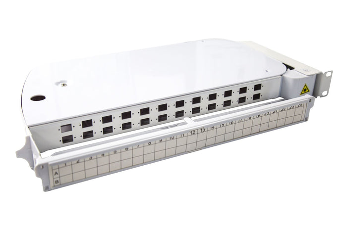 DYNAMIX 1U Rotary 24 Ports SC Simplex, Footprint Unloaded Right Hinge CDPPPR24S