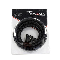 Dynamix 2.5mx15mm Easy Wrap, Cable Management Solution, Black CDEW-15R
