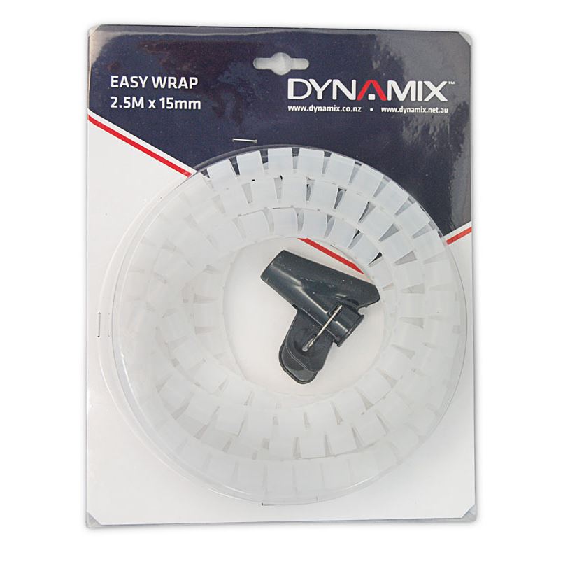 Dynamix 2.5mx15mm Easy Wrap, Cable Management Solution, Clear | Cable ...
