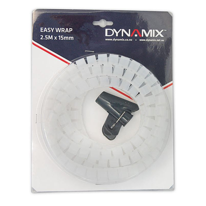 Dynamix 2.5mx15mm Easy Wrap, Cable Management Solution, Clear CDEW-15RC