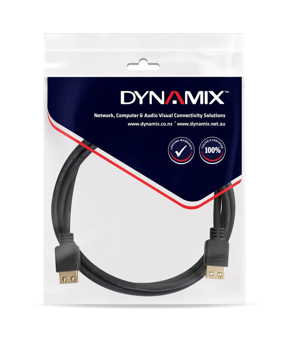 DYNAMIX 20M HDMI High Speed Flexi Lock Cable with Ethernet. Max Res: 4K2K@30Hz. Supports ARC and 3D. Active Directional Cable with Redmere Chipset at Display end of cable. CDC-HDMI2FL-20