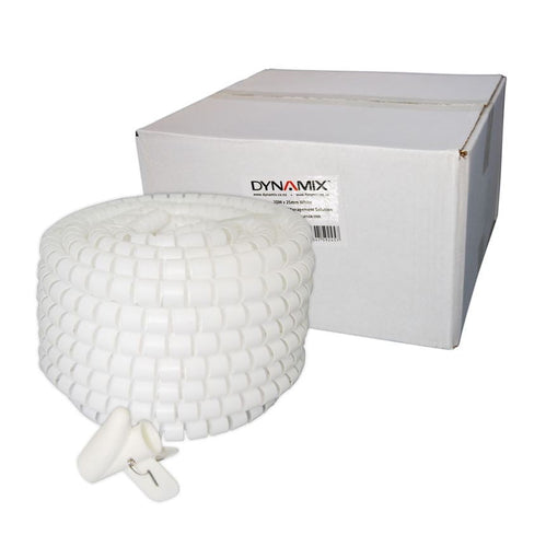 Dynamix 20m x 25mm Easy Wrap, Cable Management Solution, Bulk Packed ...