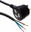 DYNAMIX 2M 3-Pin Tapon Plug to Bare End, 3 Core 1mm Cable, Black Colour, SAA Approved. CDC-PB3C10T-2