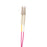 DYNAMIX 2M 50u LC/LC OM4 Fibre Lead (Duplex, Multimode) Raspberry Pink LSZH Jacket CDFL-LCLCOM4-2