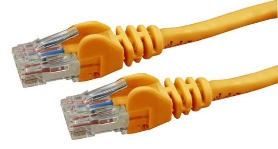 DYNAMIX 2m Cat6 Orange UTP Patch Lead (T568A Specification) 250MHz 24AWG Slimline Snagless Moulding with Unshielded Gold Plate Connector. CDPLO-C6A-2