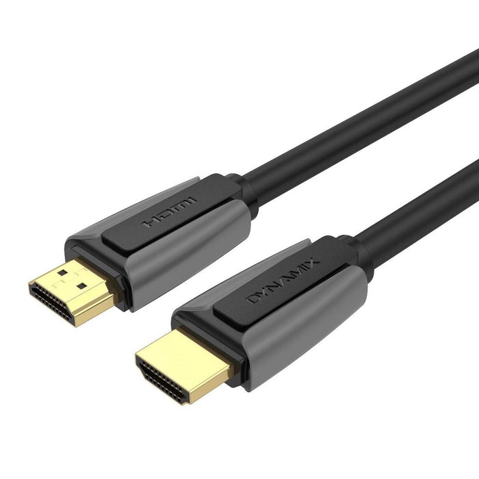 DYNAMIX 2M HDMI 2.1 Ultra-High Speed 48Gbps Cable. Supports up to 8K@60Hz. Supports Dolby True HD 7.1, HDR10+, Dolby Vision IQ, eARC, VRR, HFR, QFT, ALLM, QMS, DSC, G-Sync & FreeSync. Gold-Plated CDC-HDMI48G-2