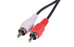 DYNAMIX 2m RCA Audio Cable 2 RCA to 2 RCA Plugs, 30AWG, Coloured Red & White. CDCA-2RCA-2