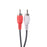 DYNAMIX 2m RCA Audio Cable 2 RCA to 2 RCA Plugs, 30AWG, Coloured Red & White. CDCA-2RCA-2