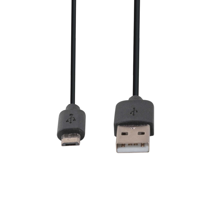 DYNAMIX 2m USB 2.0 Micro-B Male to USB-A Male Connectors. Colour Black. CDC-U2AMICB-2
