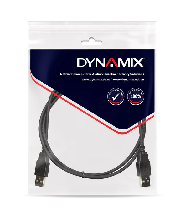 DYNAMIX 2m USB 2.0 USB-A Male to USB-A Male Cable CDC-U2AA-2