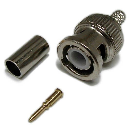 DYNAMIX 3 pcs RG58, 50ohm, BNC Connector Crimp Type CDBNC-CTC