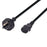 DYNAMIX 3m 3-Pin Plug to IEC Female  Plug with rounded Earth Pin. 10A. SAA Approved Power Cord. BLACK Colour. CDC-POWERRE3