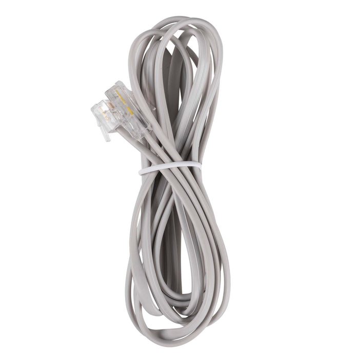 DYNAMIX 3m RJ12 to RJ45 Cable - 4C All pins connected crossed, Colour Grey CDC-RJ1245-3