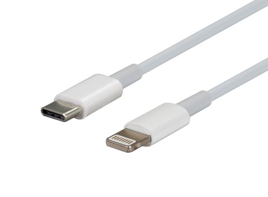 DYNAMIX 3m USB-C to Lightning Charge & Sync Cable. For Apple iPhone, iPad, iPad mini & iPods *Not MFI Certified* CDC-IP5C-3
