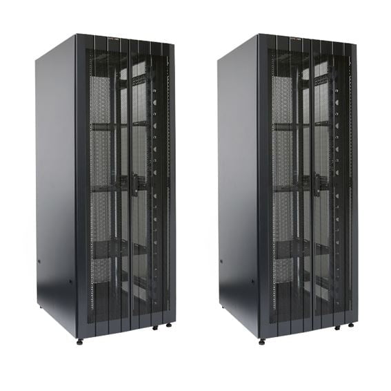 DYNAMIX 45RU Server Cabinet 1200mm Deep (800 x 1200 x 2181mm) Includes 3x fixed shelves, 4x fans, 25x cage nuts, 4x castors, 4x levelling feet Single front & bifold rear mesh doors. 6-Way PDU installed. Black CDRST45-8X12