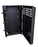 DYNAMIX 4RU Vertical Wall Mount Cabinet with 2RU Horizontal Mounting Rails. (650 x 230 x 1070mm external). Lockable front door. door. Front and side ventilation slots. Black CDRVWM0204