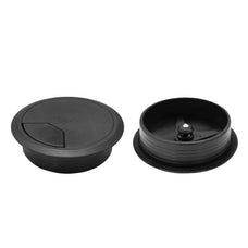 Dynamix 60mm Round Desk Grommet, Black CDCG60BK