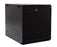 DYNAMIX 9RU Wall Mount Cabinet 450mm Deep (600 x 450 x 501mm). Includes 1x Fixed Shelf, 2x Fans & 10x Cage Nuts. Black Gloss Colour, front door. CDRWM9