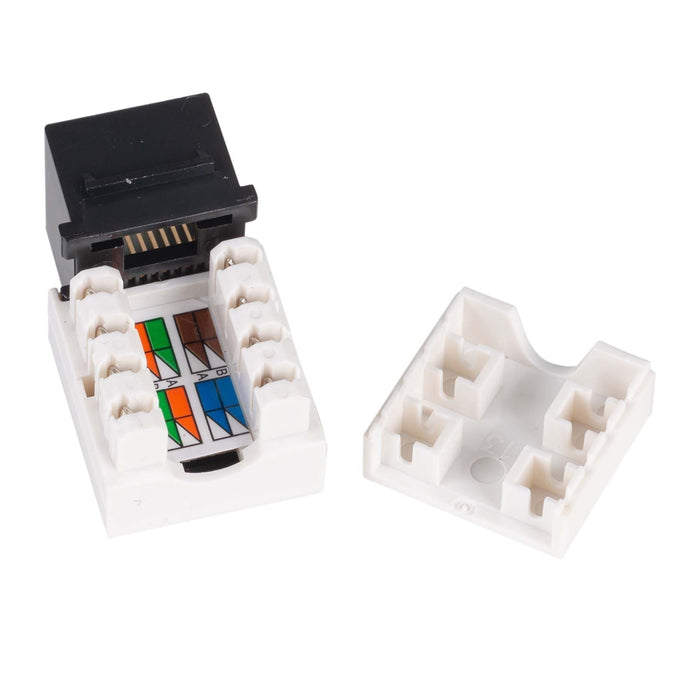 DYNAMIX Cat5e Keystone RJ45 Jack for 110 Face Plate. T568A/T568B Wirin ...