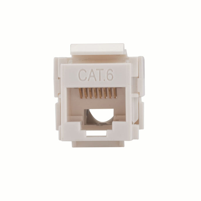 DYNAMIX Cat6 Keystone RJ45 Jack for 110 Face Plate . T568A/T568B Wiring. 90 Jack. CDFP-C6-002