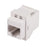 DYNAMIX Cat6 Rated RJ45 8C Joiner, 2-Way (2x RJ45 Sockets) Colour White CDA-RJ45C6NWH