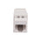 DYNAMIX Cat6 Rated RJ45 8C Joiner, 2-Way (2x RJ45 Sockets) Colour White CDA-RJ45C6NWH