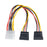 DYNAMIX Dual Port Serial ATA Power Splitter Cable, Converts standard 5.25'' power connector to 2x Serial ATA CDC-SATAPC02