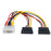 DYNAMIX Dual Port Serial ATA Power Splitter Cable, Converts standard 5.25'' power connector to 2x Serial ATA CDC-SATAPC02