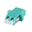 DYNAMIX Fibre LC/LC Duplex Multi- Mode Joiner, PhBr sleeve, Aqua colour CDA-FIBLCLC-DAQ