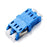 DYNAMIX Flangeless Fibre LC/LC Duplex Single-mode Joiner, Ceramic sleeve, Blue colour CDA-FXLCLC-DSM