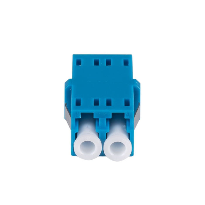 DYNAMIX Flangeless Fibre LC/LC Duplex Single-mode Joiner, Ceramic sleeve, Blue colour CDA-FXLCLC-DSM