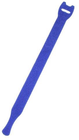 Dynamix Hook & Loop Cable Ties, 200mm x 13mm, Pack of 10, Blue CDCAB200V-BLUE