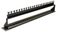 DYNAMIX Horizontal 19'' 1RU Unloaded 24 Port UTP Patch Panel, Keystone Inserts, with Rear Cable Management bar. Grounding Wire Not Included. RoHS, Numbered 1-24. CDPP-UK-24RM