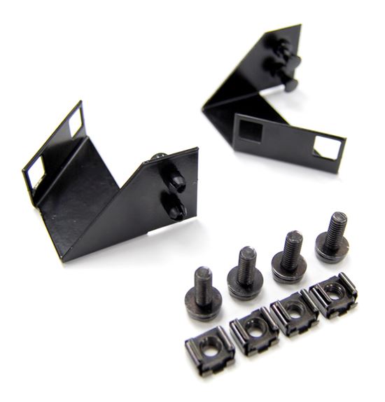 DYNAMIX Patch Panel Mounting Brackets for HWS series enclosures. (Sold as a pair with cage nuts) CDHWS-PPB