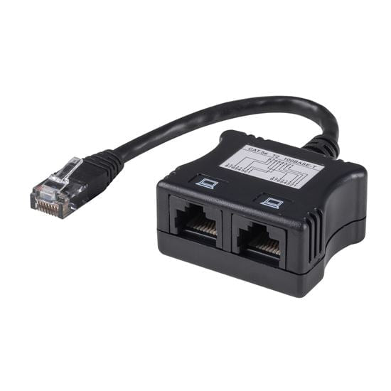 DYNAMIX RJ45 Dual Adapter (2x UTP devices) with Short Cable. MUST be u ...