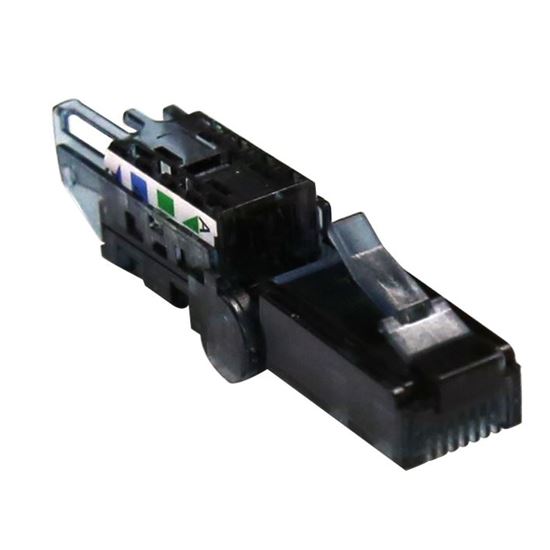 DYNAMIX RJ45 UTP Cat6A Tooless Flexible Plug, Works with both solid and stranded conductors 22~26AWG CDRJ-TL6AUTP