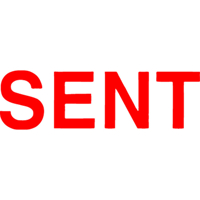 XStamper CX-BN 1567 SENT Self Inking Rubber Stamp, Red