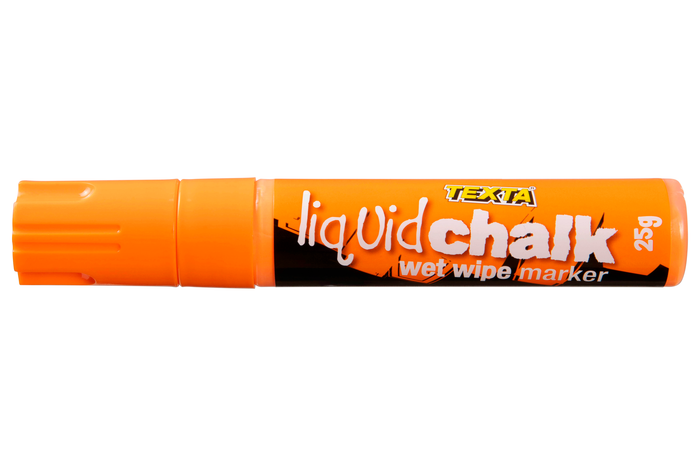 Texta Liquid Chalk Marker Wet Wipe Orange