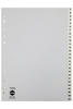 Marbig A4 White Polypropylene Indices/Divider, 1-54
