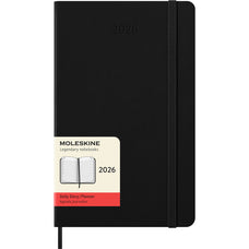 2026 Moleskine 130mm x 210mm Hard Cover Diary, Day Per Page, Black