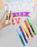 Texta Chalk Marker Assorted Colours 6's Pack, Dry Wipe, Bullet Tip