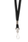 Rexel ID Flat Style Lanyards with Swivel Clip, 10 Pack, Black