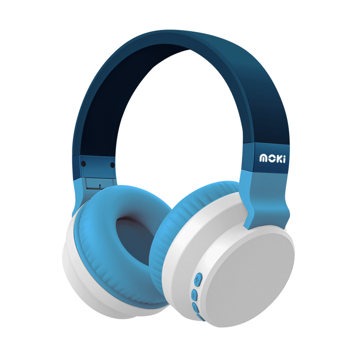 Moki Colourwave Wireless Headphones - Ocean Blue