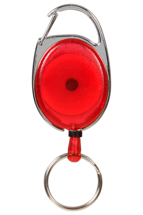 Rexel Id Retractable Snap Lock Key Holders, Red