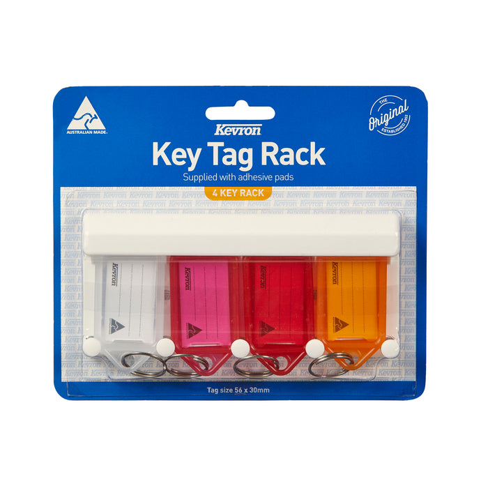 Kevron 4 Key Tag Rack + Key Tag