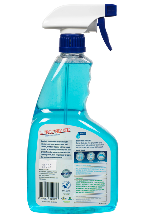 Northfork Window And Glass Cleaner 750ml x 12's pack